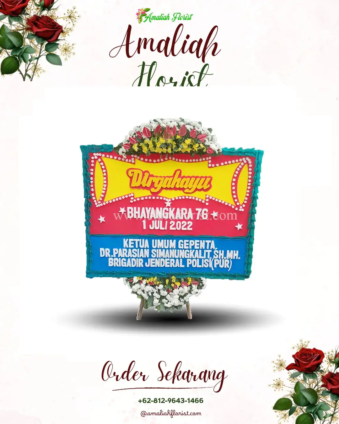 Papan Bunga HUT Ulang Tahun Jambukidul